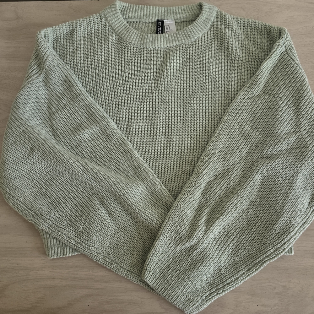 Divided Light Green Knit Sweater